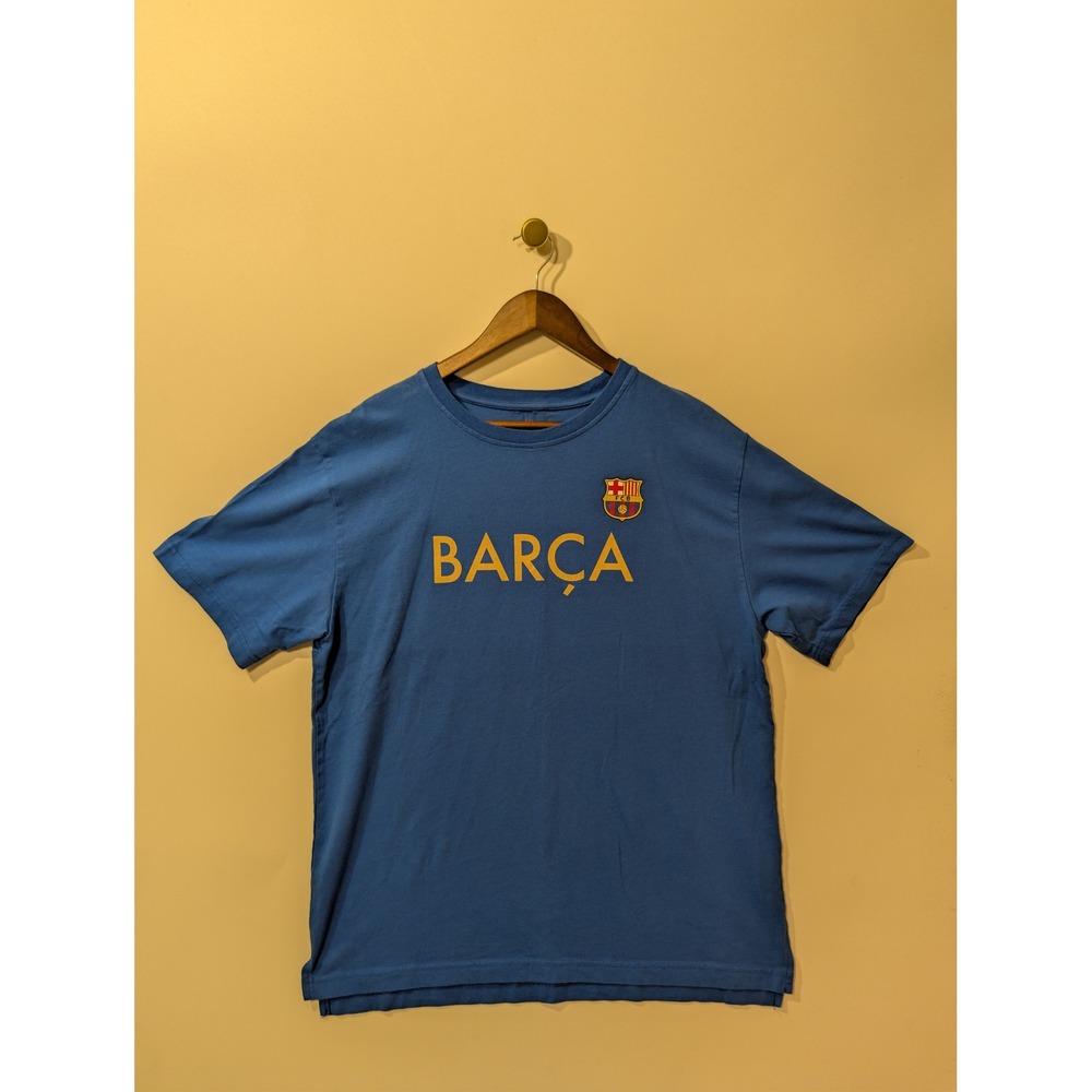 FC Barcelona T-Shirt Mens XL Blue Excellent Barca Soccer Football Graphic Tee